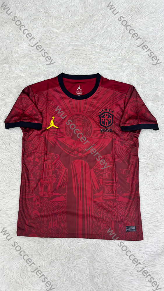 （S-4XL）1:1 Copy Top Quality 2025/2026 Brazil Jesus Special Edition Football Jersey （ Fan Edition）