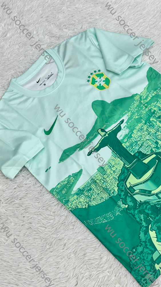 （S-4XL）1:1 Copy Top Quality 2025/2026 Brazil Jesus Special Edition Football Jersey （ Fan Edition）