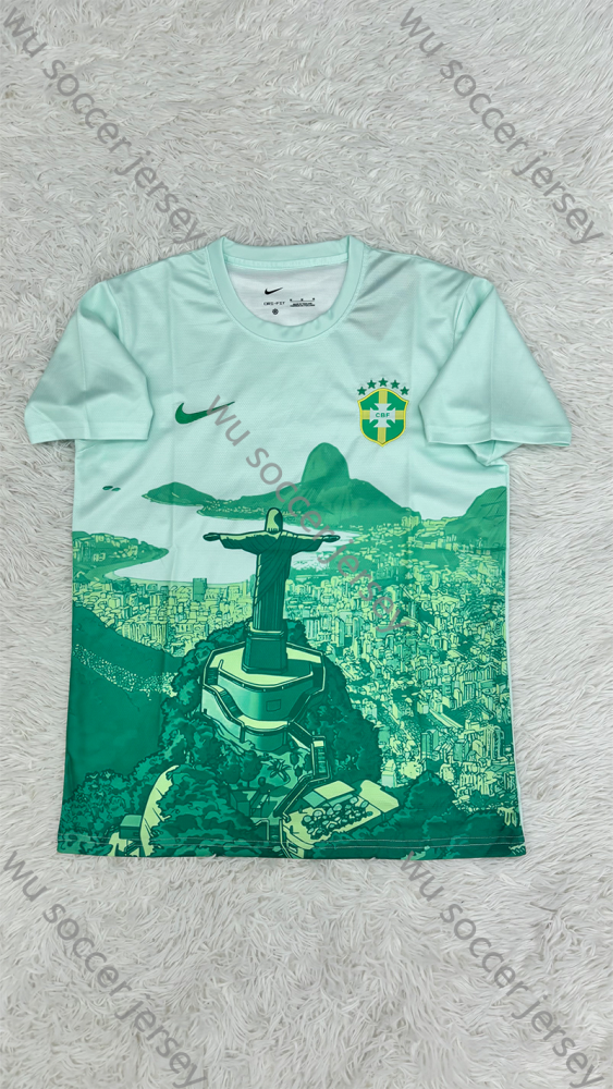 （S-4XL）1:1 Copy Top Quality 2025/2026 Brazil Jesus Special Edition Football Jersey （ Fan Edition）
