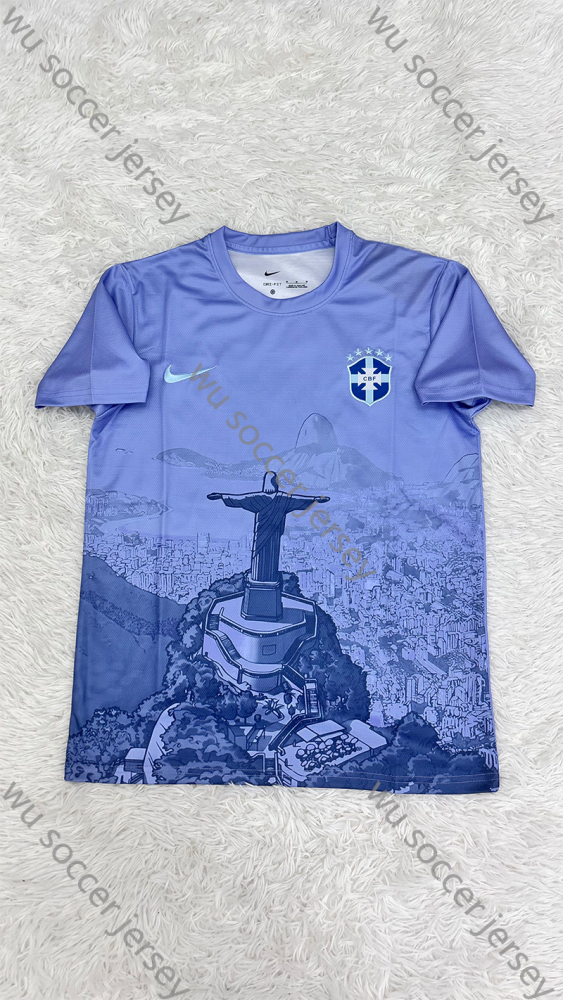 （S-4XL）1:1 Copy Top Quality 2025/2026 Brazil Jesus Special Edition Football Jersey （ Fan Edition）
