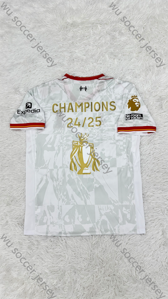 （S-4XL）1:1 Copy Top Quality 2024/2025 Liverpool Second Away EPL league Champions Football Jersey （Fan Edition）