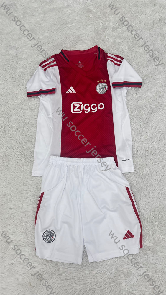 （16-28）1:1 Copy Top Quality 2025/2026 Ajax Home Football Jersey (Kids)