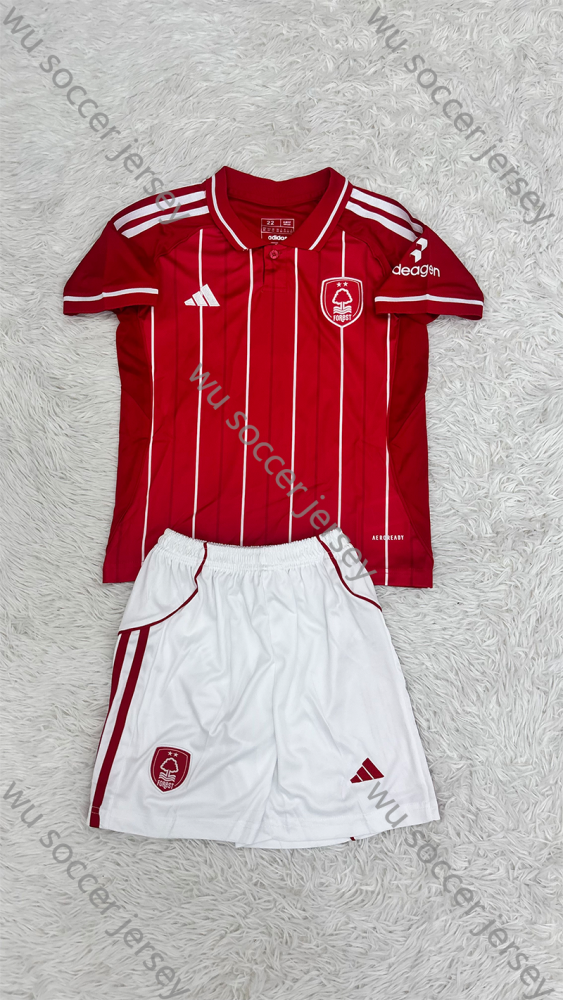 （S-4XL）1:1 Copy Top Quality 2025/2026 Nottingham Forest Home Football Jersey （Fan Edition）