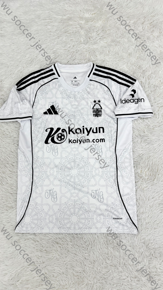 （S-4XL）1:1 Copy Top Quality 2025/2026 Nottingham Forest Away Football Jersey （Fan Edition）