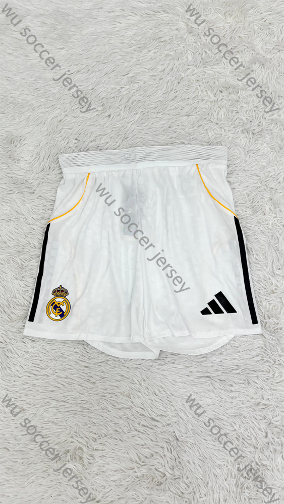 （S-2XL）1:1 Copy Top Quality 2025/2026 Real Madrid Home shorts Football Jersey