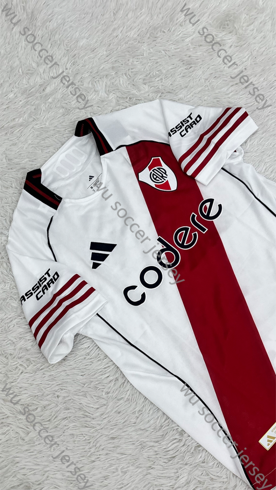 （S-3XL）1:1 Copy Top Quality 2025/2026 River Plate Home Football Jersey（Player Edition）