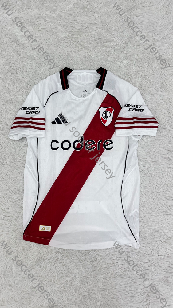 （S-3XL）1:1 Copy Top Quality 2025/2026 River Plate Home Football Jersey（Player Edition）