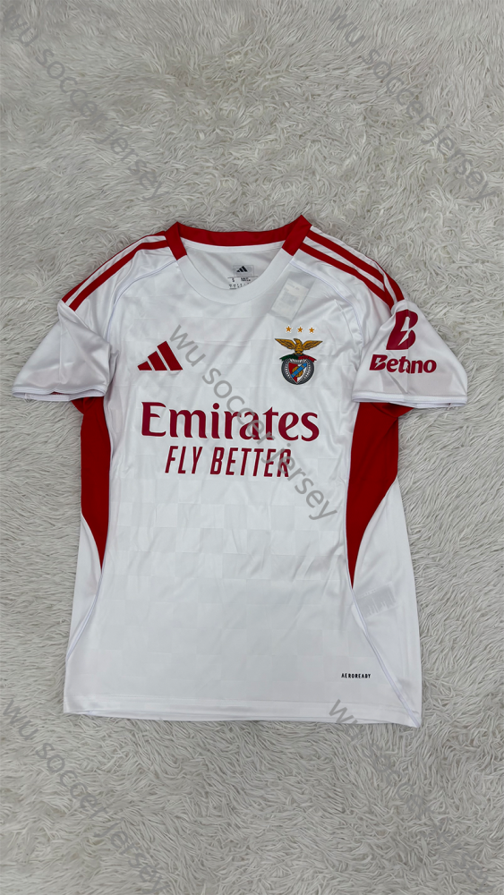 （S-4XL）1:1 Copy Top Quality 2025/2026 Benfica Away Football Jersey （Fan Edition）