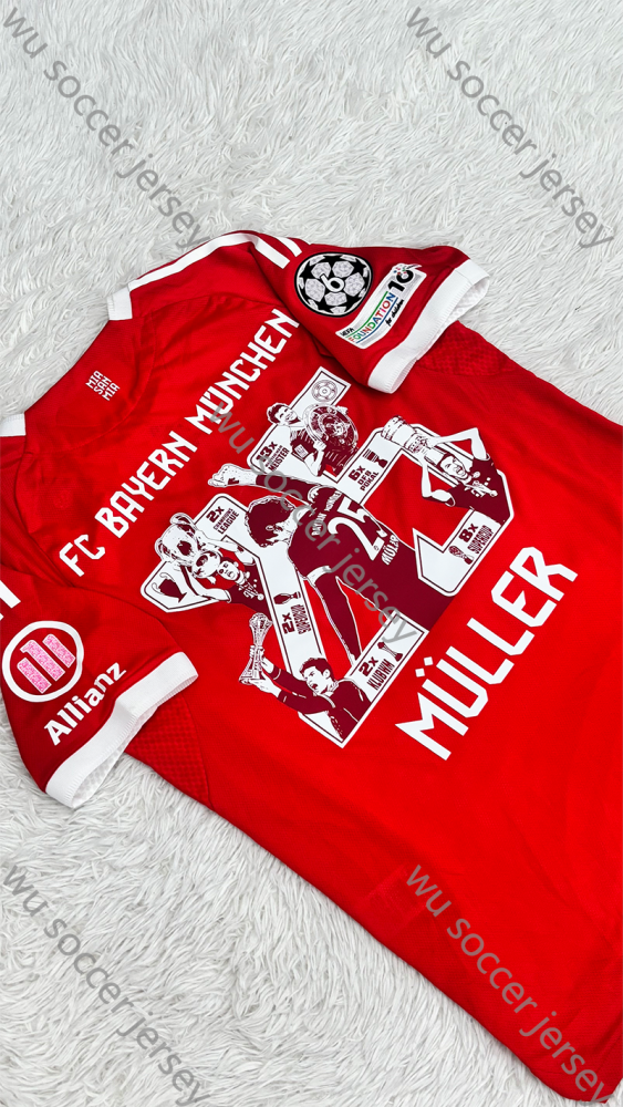 （S-3XL）1:1 Copy Top Quality 2025/2026 Bayern Munich Home Football Jersey （Player Edition）