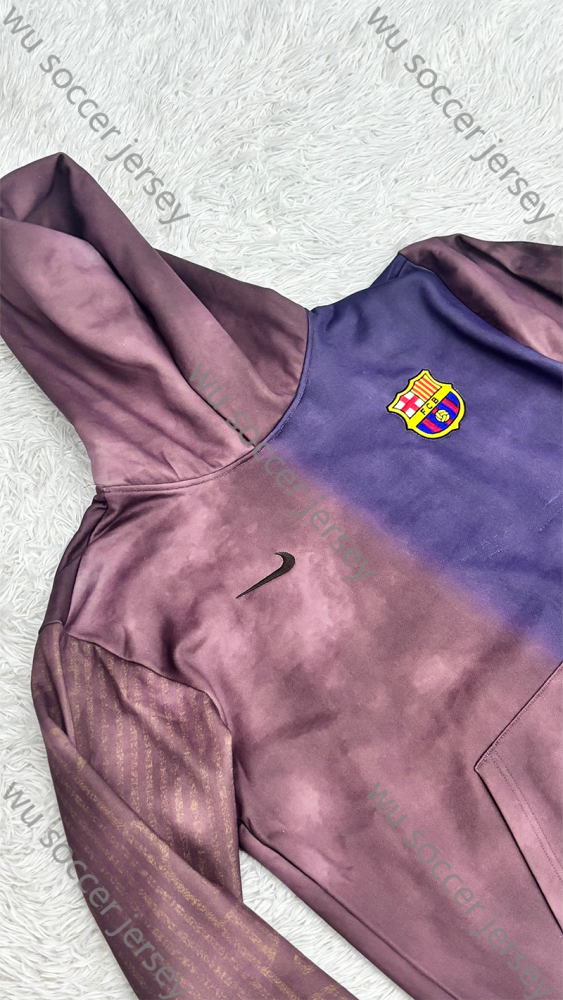 2025/2026 Barcelona Retro Hat Long Sleeve Jacket Kit