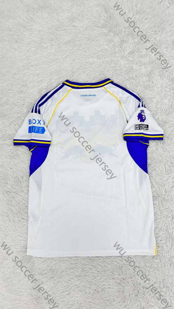 （S-4XL）1:1 Copy Top Quality 2025/2026 Leeds United Home Football Jersey （Fan Edition）