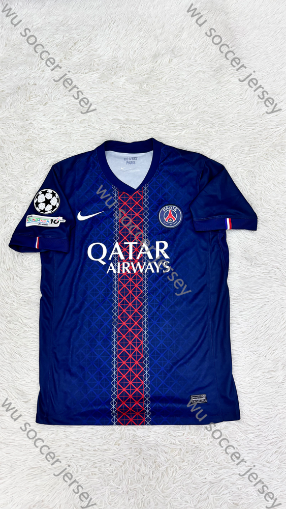 （S-4XL）1:1 Copy Top Quality 2025/2026 PSG  Football Jersey （ Fan Edition）