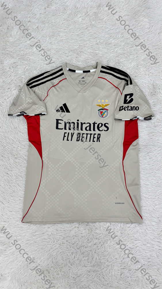 （S-4XL）1:1 Copy Top Quality 2025/2026 Benfica Away Football Jersey （Fan Edition）