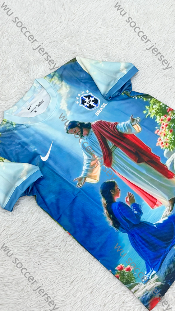 （S-4XL）1:1 Copy Top Quality 2025/2026 Brazil Jesus Special Edition Football Jersey （ Fan Edition）