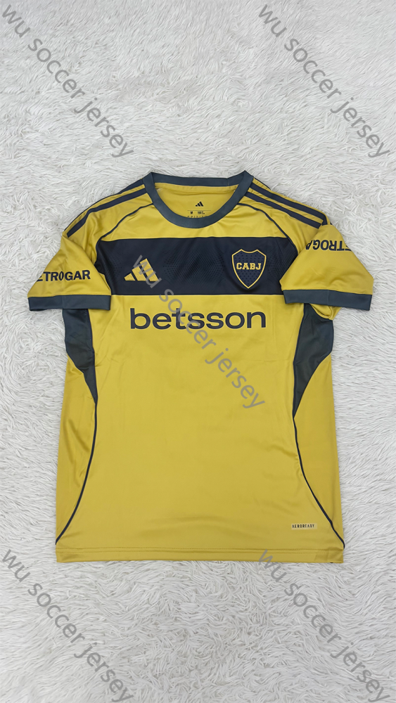 （S-4XL）1:1 Copy Top Quality 2025/2026 Boca Juniors Away Football Jersey (Fan Edition)