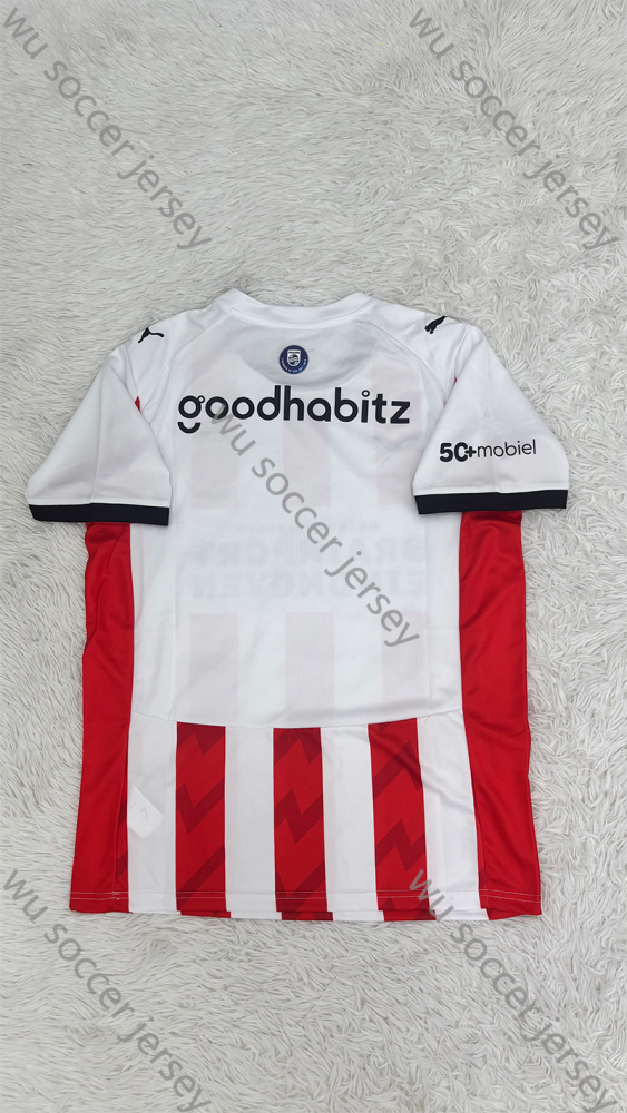 （S-4XL）1:1 Copy Top Quality 2025/2026 PSV Home Football Jersey （ Fan Edition）