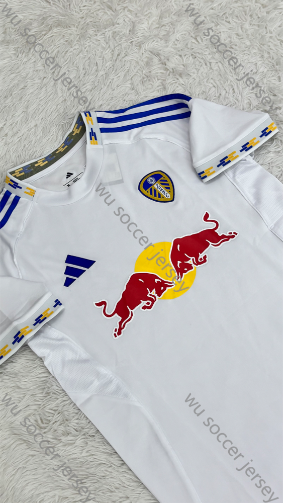 （S-4XL）1:1 Copy Top Quality 2025/2026 Leeds United Home Football Jersey （Fan Edition）