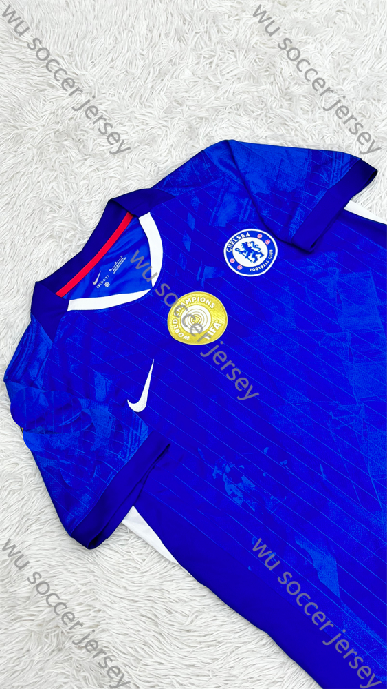（S-4XL）1:1 Copy Top Quality 2025/2026 Chelsea Home World club cup champions Football Jersey （Fan Edition）(Player Edition)