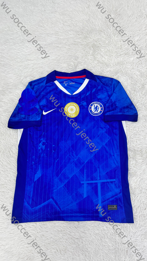 （S-4XL）1:1 Copy Top Quality 2025/2026 Chelsea Home World club cup champions Football Jersey （Fan Edition）(Player Edition)