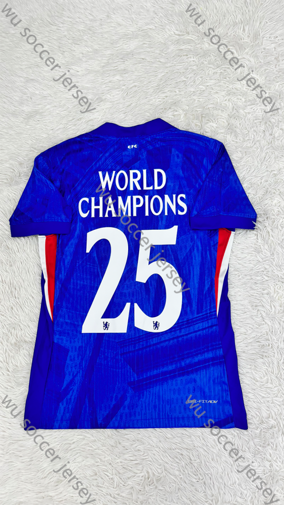 （S-4XL）1:1 Copy Top Quality 2025/2026 Chelsea Home champions 25 World club cup Football Jersey （Fan Edition）(Player Edition)