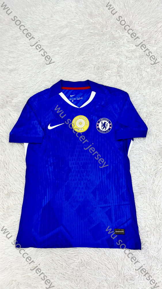 （S-4XL）1:1 Copy Top Quality 2025/2026 Chelsea Home champions 25 World club cup Football Jersey （Fan Edition）(Player Edition)
