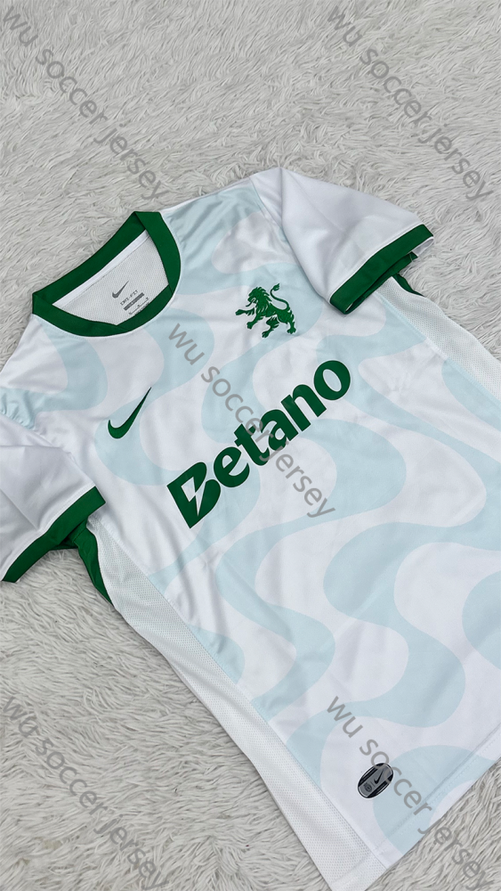 （S-4XL）1:1 Copy Top Quality 2025/2026 Sporting Lisbon Away Football Jersey （Fan Edition）