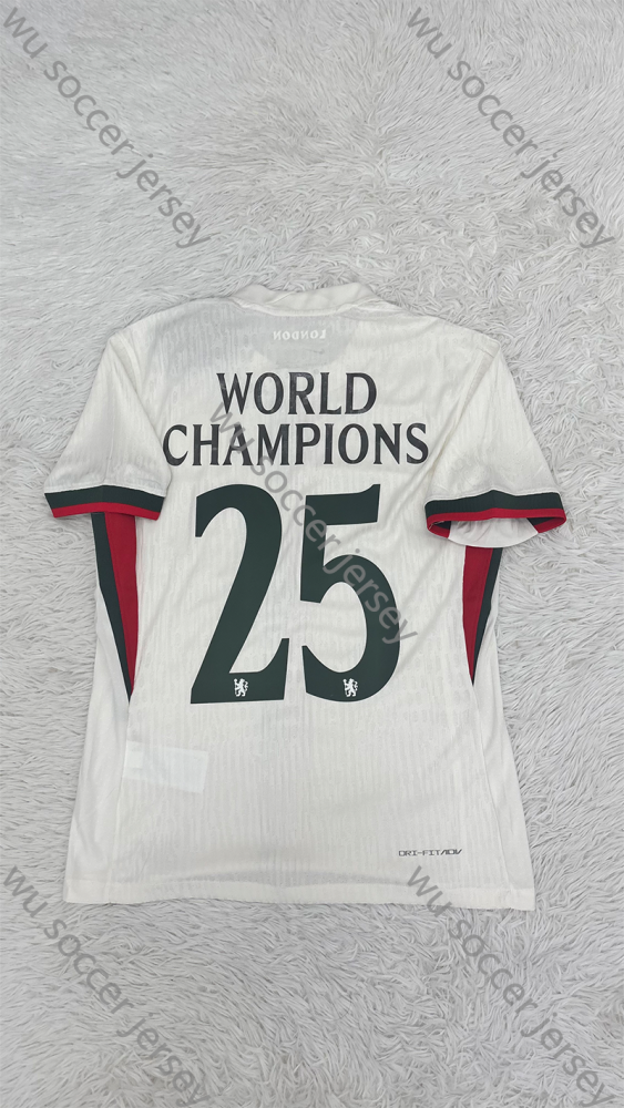 （S-4XL）1:1 Copy Top Quality 2025/2026 Chelsea Away champions 25 World club cup Football Jersey （Fan Edition）(Player Edition)