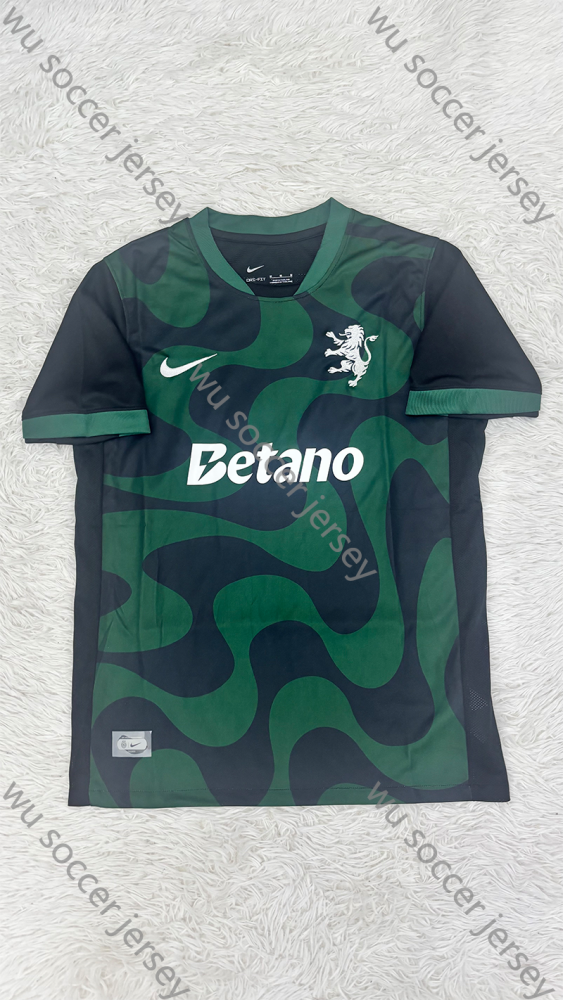 （S-4XL）1:1 Copy Top Quality 2025/2026 Sporting Lisbon 2th Away Football Jersey （Fan Edition）