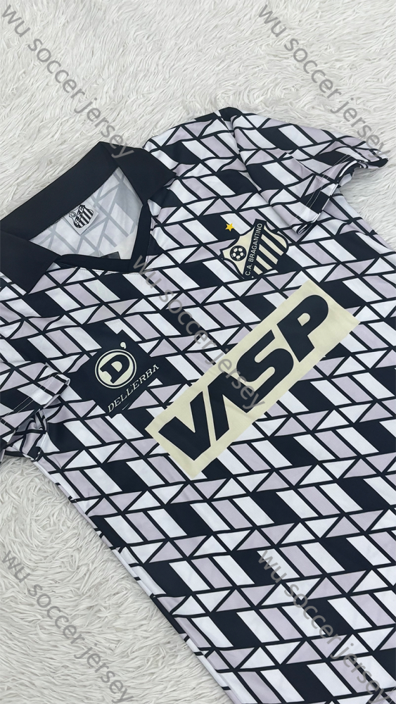 （S-2XL）1:1 Copy Top Quality 1990 Santos Away Football Jersey （Player Edition）