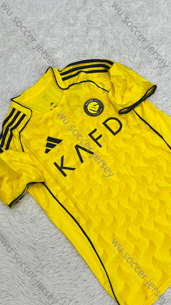 （S-4XL）1:1 Copy Top Quality 2025/2026 Al Nassr FC Home Football Jersey （ Fan Edition）