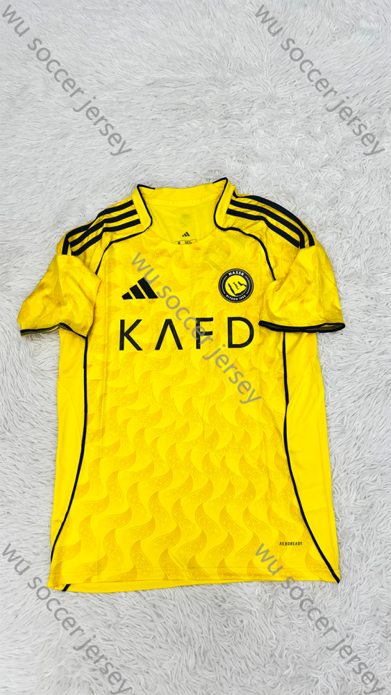 （S-4XL）1:1 Copy Top Quality 2025/2026 Al Nassr FC Home Football Jersey （ Fan Edition）