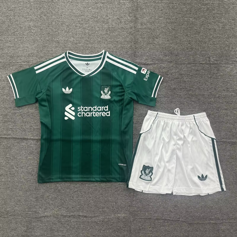（16-28）1:1 Copy Top Quality 2025/2026 Liverpool 2nd Away Football Jersey (Kids)