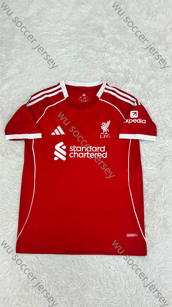 （S-4XL）1:1 Copy Top Quality 2025/2026 Liverpool Home Football Jersey （Fan Edition）（Player Edition）