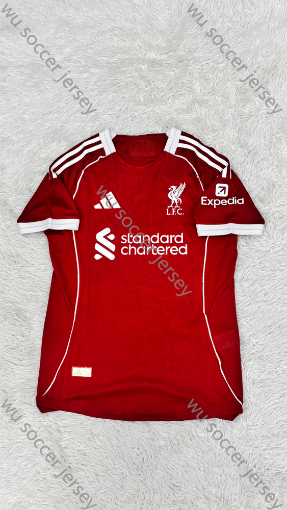 （S-4XL）1:1 Copy Top Quality 2025/2026 Liverpool Home Football Jersey （Fan Edition）（Player Edition）