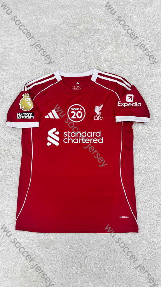 （S-4XL）1:1 Copy Top Quality 2025/2026 Liverpool Home Football Jersey （Fan Edition）