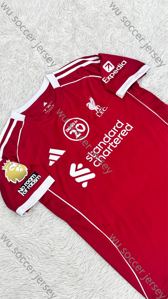 （S-4XL）1:1 Copy Top Quality 2025/2026 Liverpool Home Football Jersey （Fan Edition）
