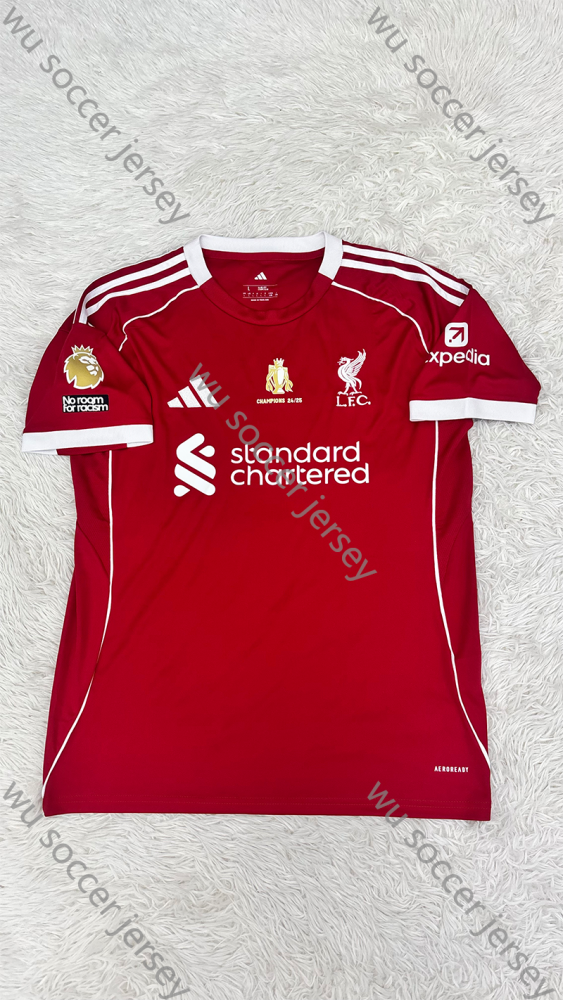 （S-4XL）1:1 Copy Top Quality 2025/2026 Liverpool Home Football Jersey （Fan Edition）（Player Edition）