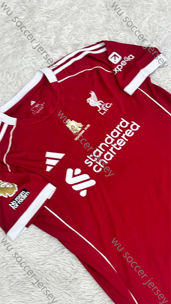 （S-4XL）1:1 Copy Top Quality 2025/2026 Liverpool Home Football Jersey （Fan Edition）（Player Edition）