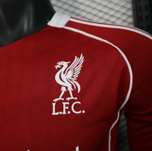 （S-4XL）1:1 Copy Top Quality 2025/2026 Liverpool Home Football Jersey （long sleeves）