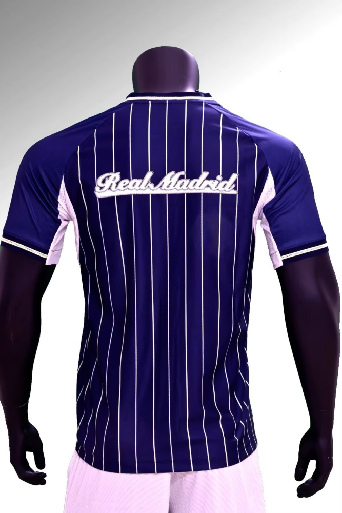 （S-4XL）1:1 Copy Top Quality 2025/2026 Real Madrid Baseball uniform Football Jersey （ Baseball uniform）