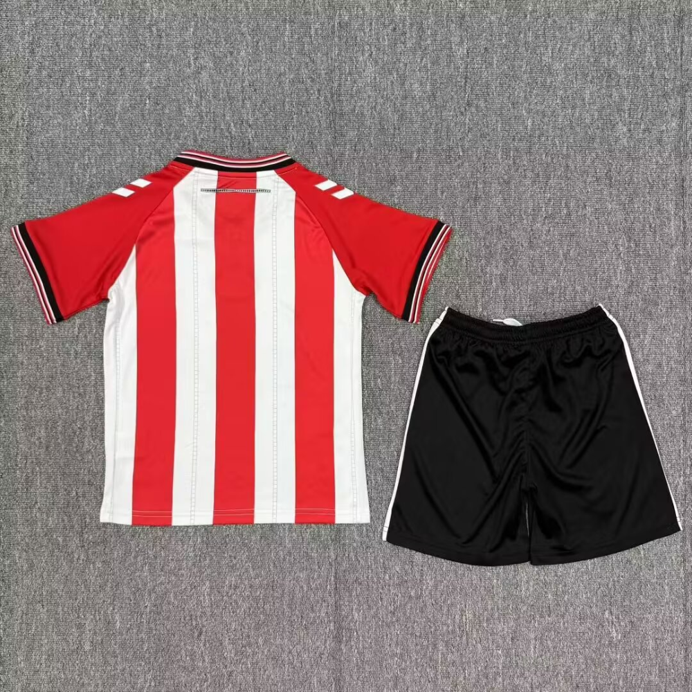 （16-28）1:1 Copy Top Quality 2025/2026 Sunderland Home Football Jersey (Kids)