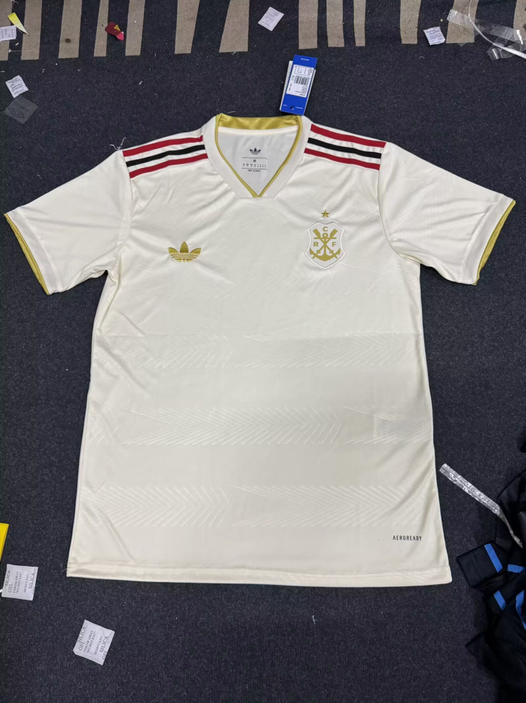 （S-4XL）1:1 Copy Top Quality 2025/2026 CR Flamengo Away Football Jersey （ Fan Edition）