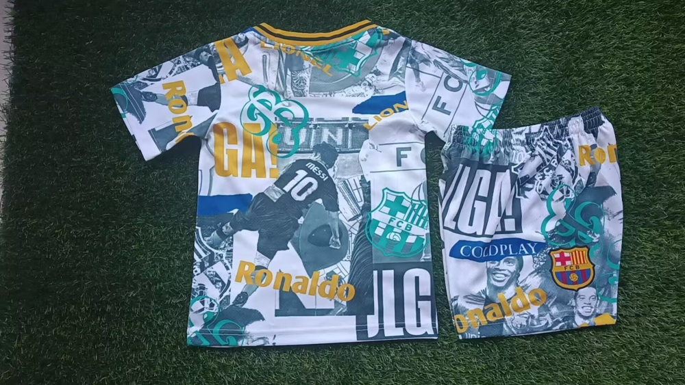 （16-28）1:1 Copy Top Quality 2025/2026 Barcelona Special Edition Football Jersey (Kids)