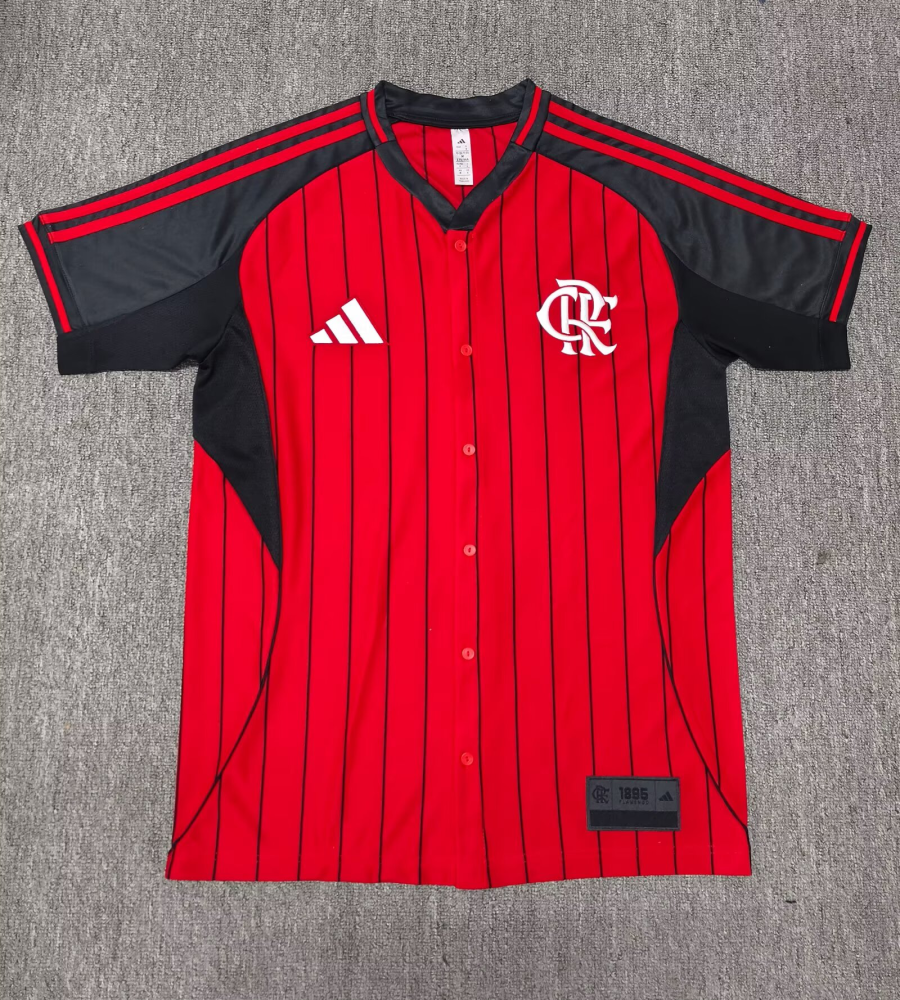 （S-2XL）1:1 Copy Top Quality 2025/2026 CR Flamengo Baseball uniform Football Jersey （ Fan Edition）