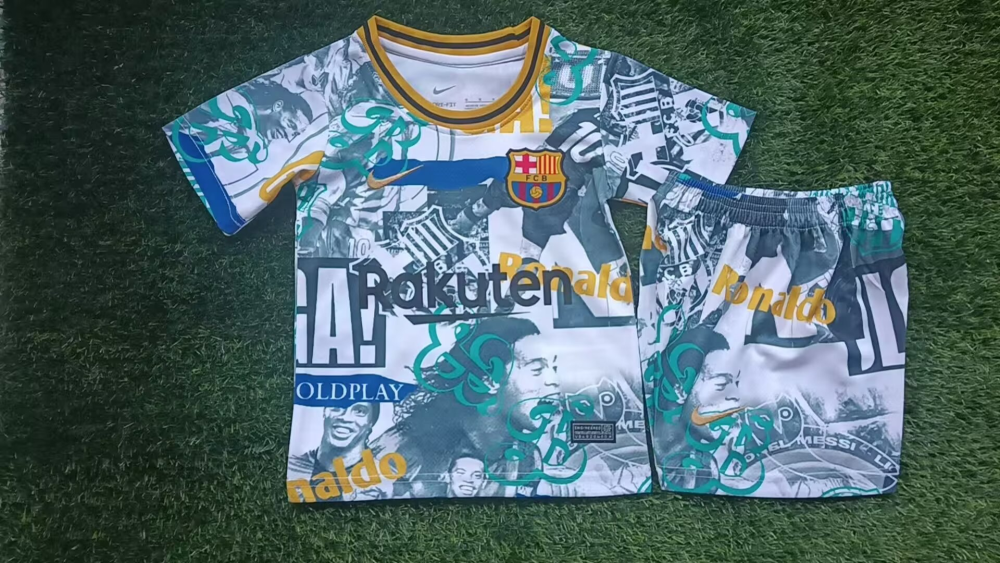 （16-28）1:1 Copy Top Quality 2025/2026 Barcelona Special Edition Football Jersey (Kids)