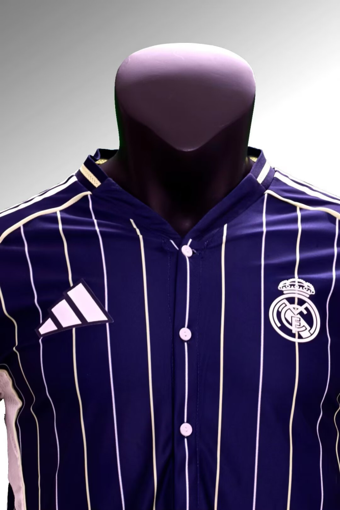 （S-4XL）1:1 Copy Top Quality 2025/2026 Real Madrid Baseball uniform Football Jersey （ Baseball uniform）