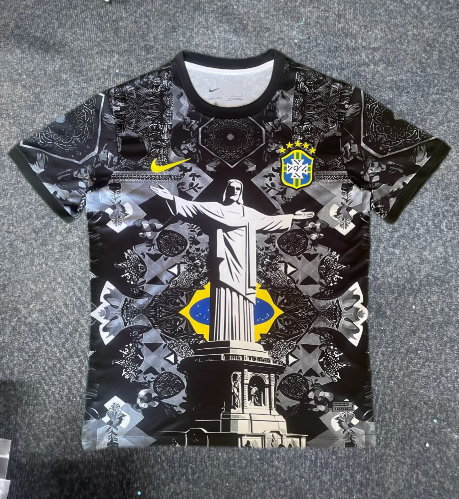 （S-2XL）1:1 Copy Top Quality 2025/2026 Brazil Jesus Special Edition Football Jersey （ Fan Edition）
