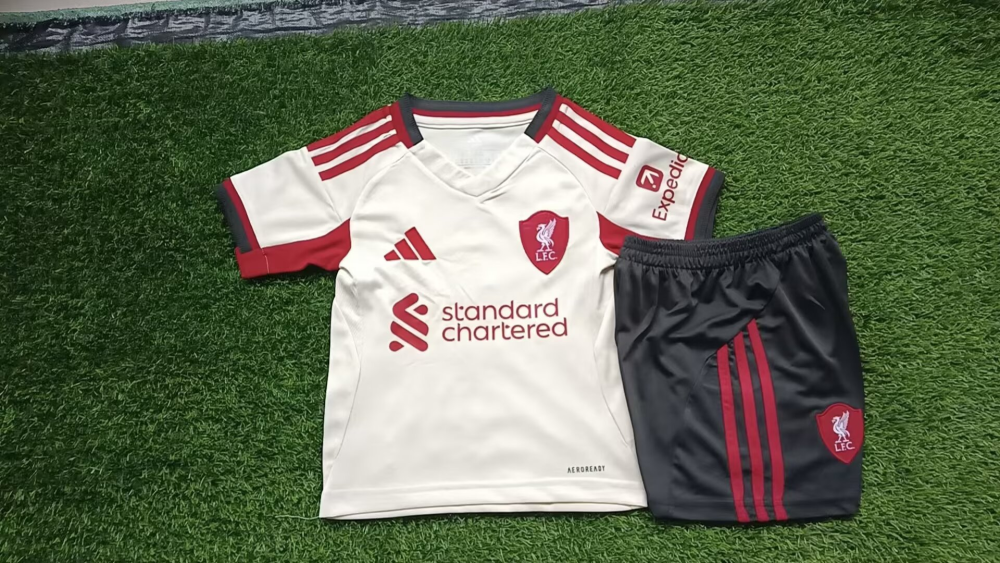 （16-28）1:1 Copy Top Quality 2025/2026 Liverpool  Away Football Jersey (Kids)