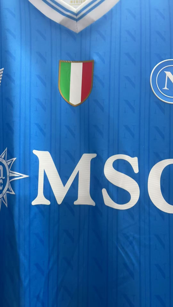 （S-4XL）1:1 Copy Top Quality 2025/2026 Napoli Home Football Jersey （ Fan Edition）