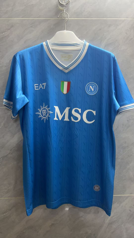 （S-4XL）1:1 Copy Top Quality 2025/2026 Napoli Home Football Jersey （ Fan Edition）